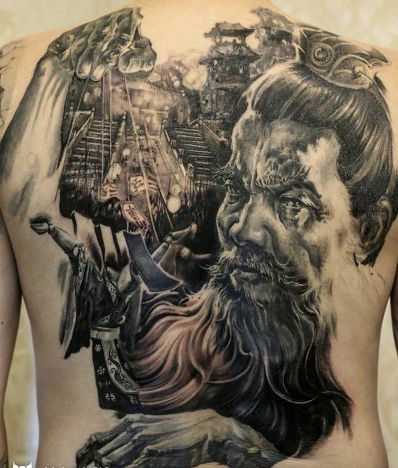 挟天子令诸侯纹身图片