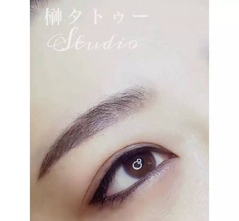 日式美瞳线纹身图片_成品人物纹身图案