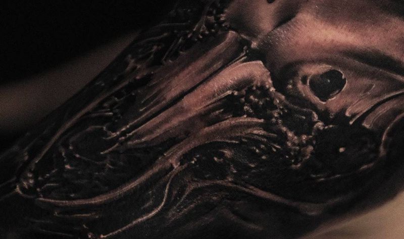 DARK GHOT纹身图片_手臂肩部欧美写实纹身图案