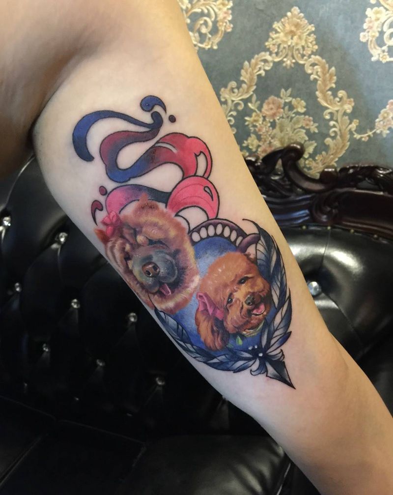 阿猫阿狗纹身图片_手臂欧美写实上海纹身图案