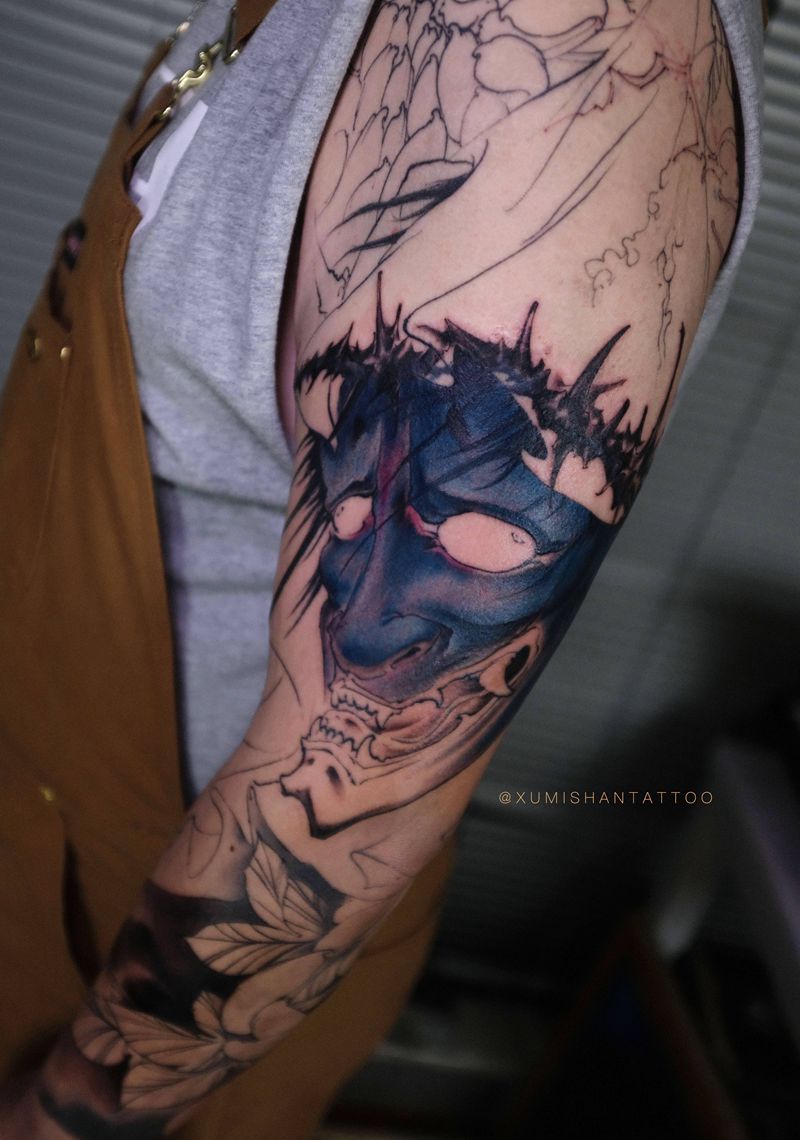 进度纹身图片_手臂新传统纹身图案