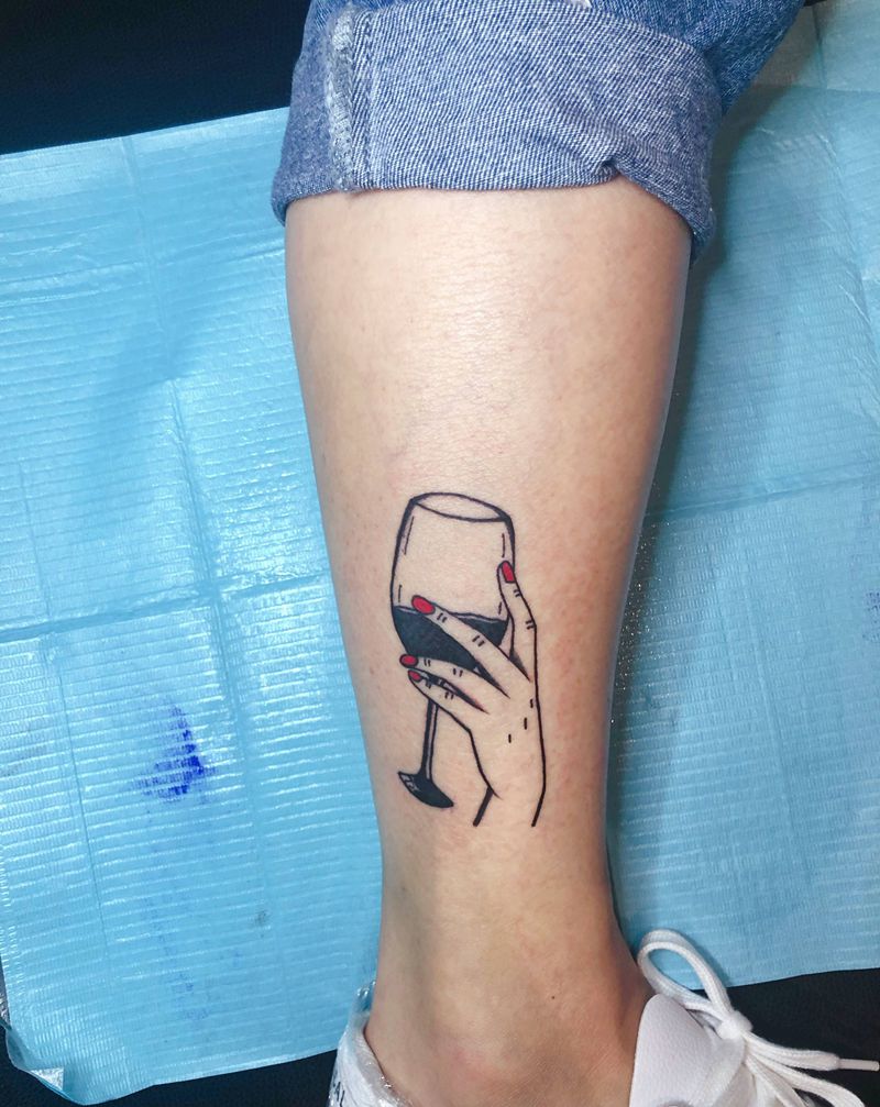 old school纹身图片_腿部纹身图案