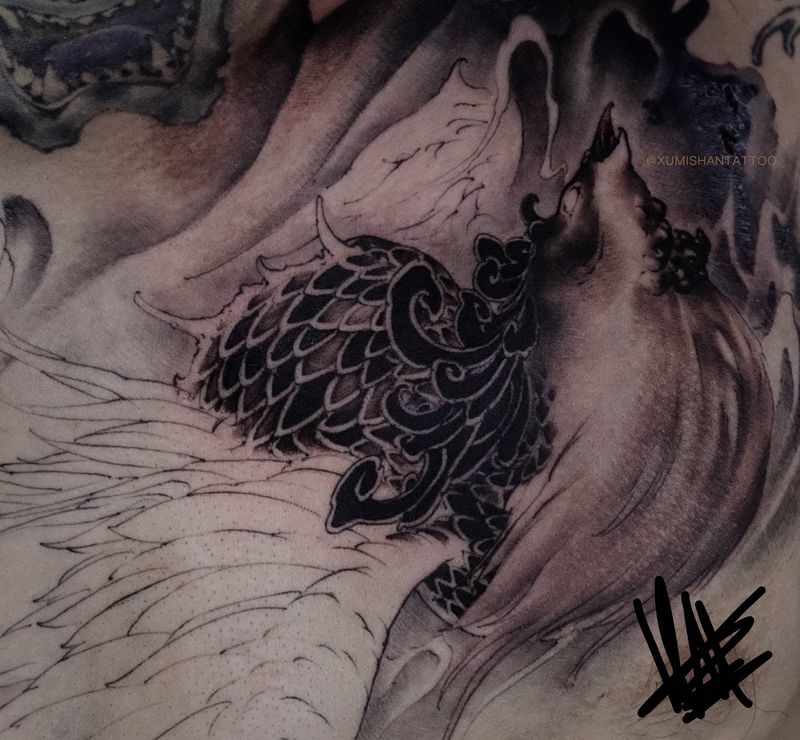 进度纹身图片_手臂胸部新传统纹身图案