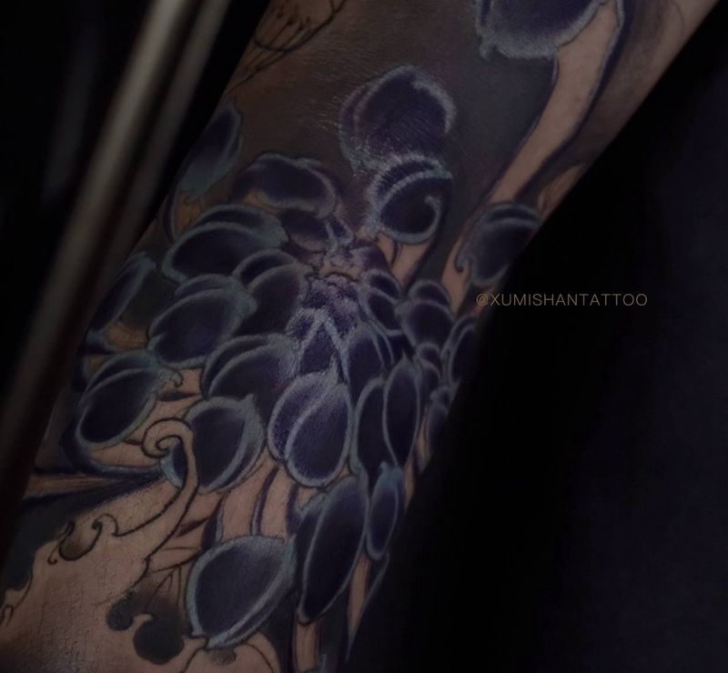 进度纹身图片_手臂新传统纹身图案