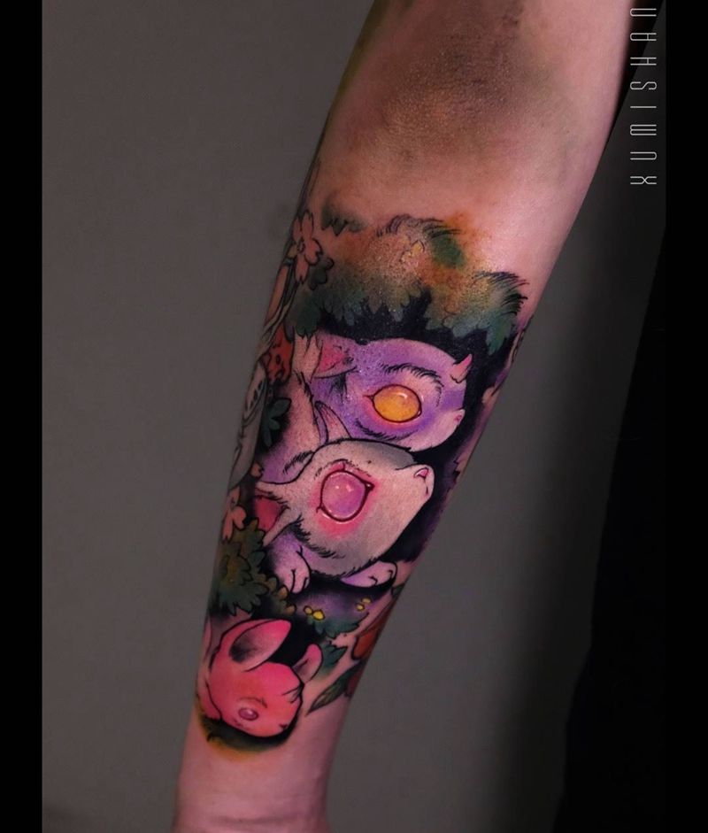 newschool纹身图片_手稿成品手臂原创动物植物写实清新欧美纹身图案