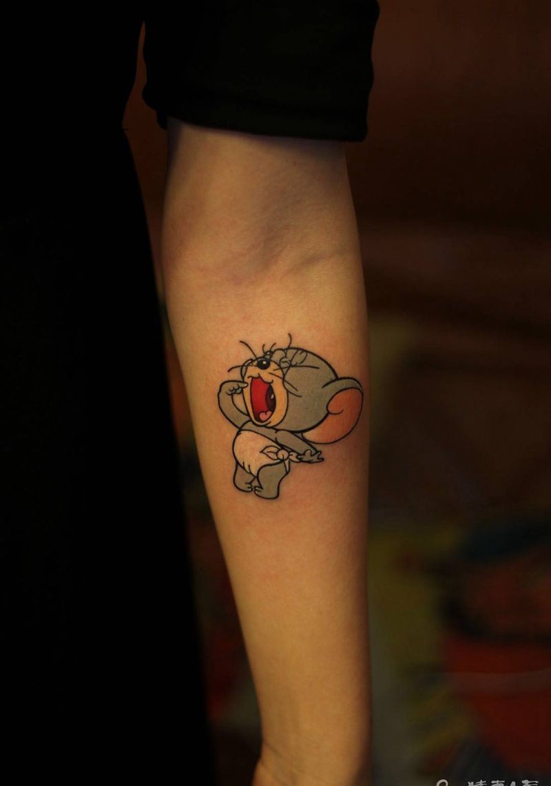 泰菲纹身图片_成品颈部手臂手部欧美清新写实猿刺青纹身图案