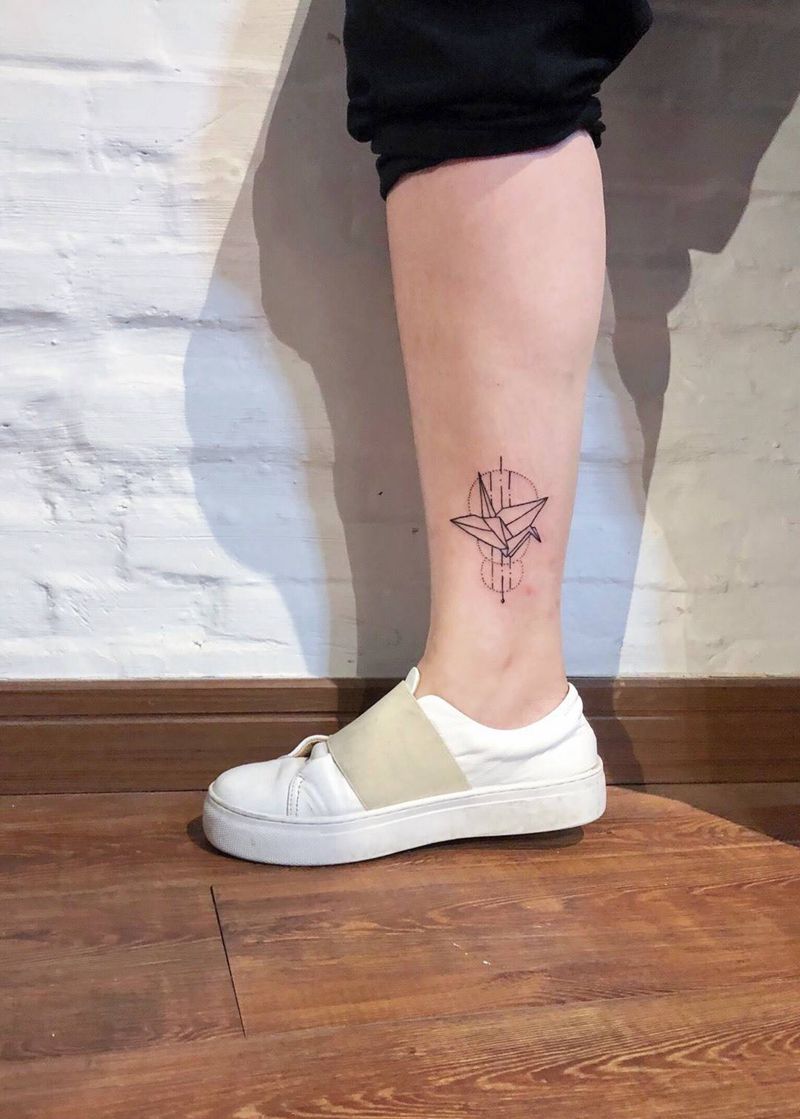 千纸鹤纹身图片