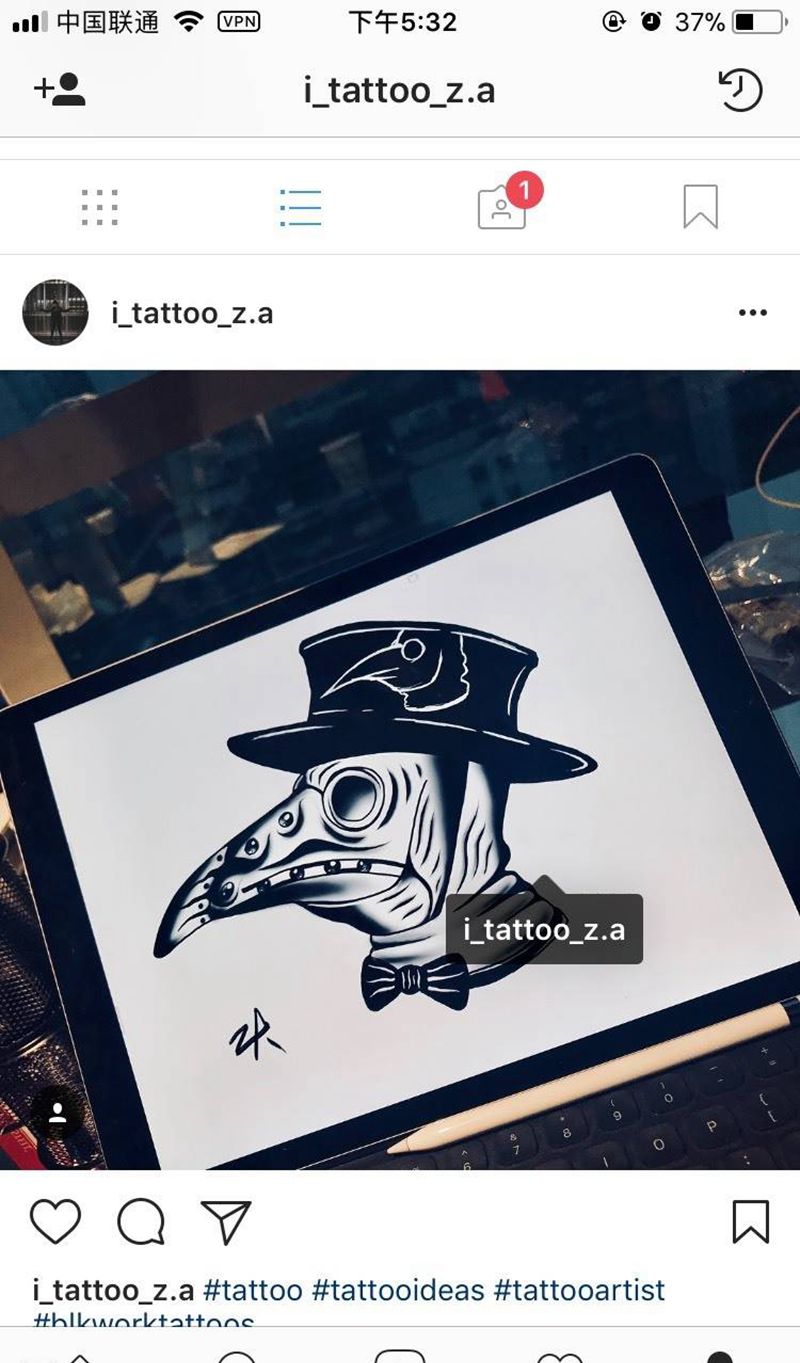 手稿纹身图片_手稿欧美原创纹身图案