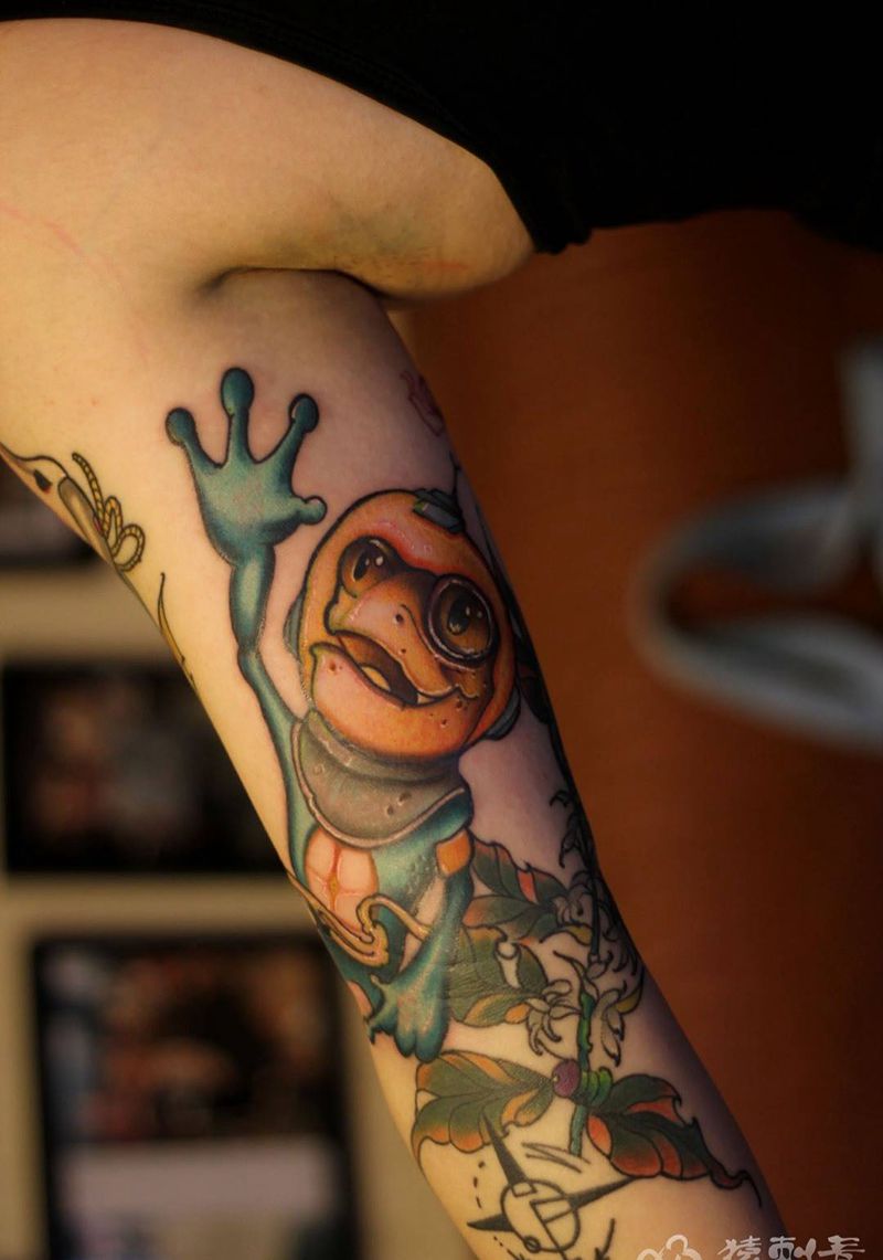 school纹身图片_成品欧美写实手部手臂猿刺青纹身图案