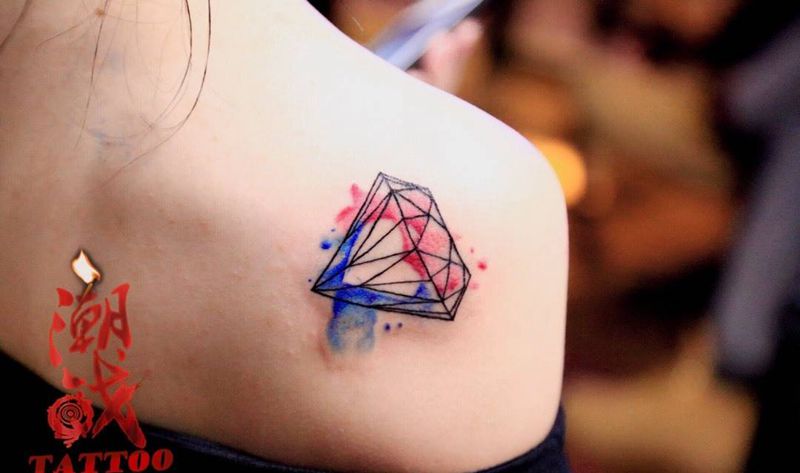 泼墨风纹身图片