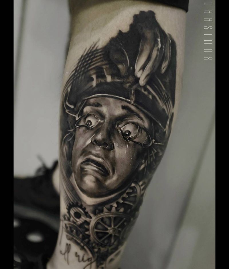 A Clockwork Orange ;-)纹身图片_成品手稿手臂腿部肖像写实欧美原创人物纹身图案