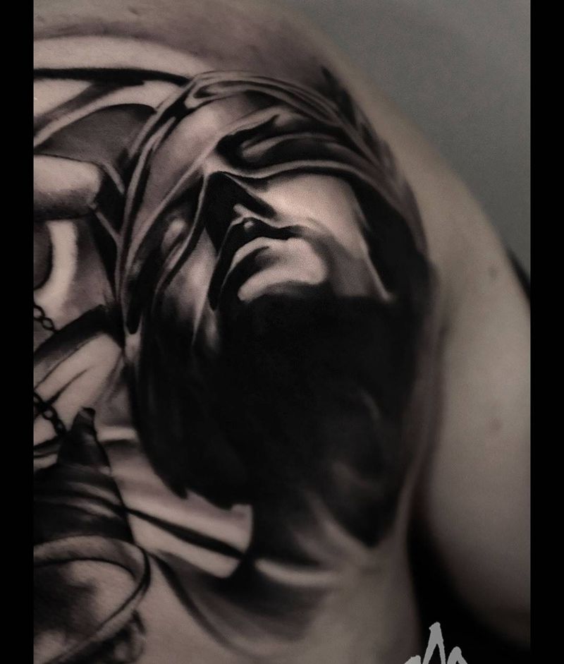 Goddess纹身图片_手稿成品手臂写实肖像原创人物宗教欧美鬼神纹身图案