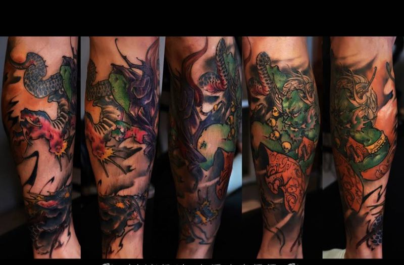 风神 收尾纹身图片