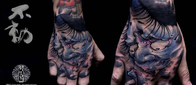般若 手背纹身图片