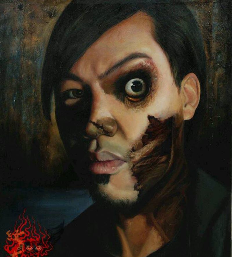 自画像纹身图片