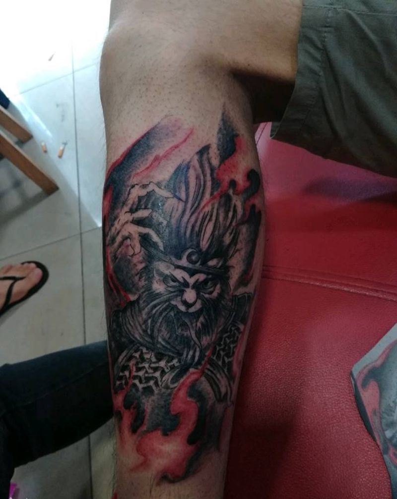 孙悟空纹身图片