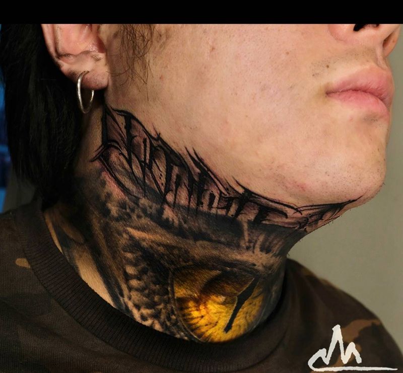 不動 X 贰伍纹身图片_手稿成品手臂腿部传统欧美字符原创动物纹身图案