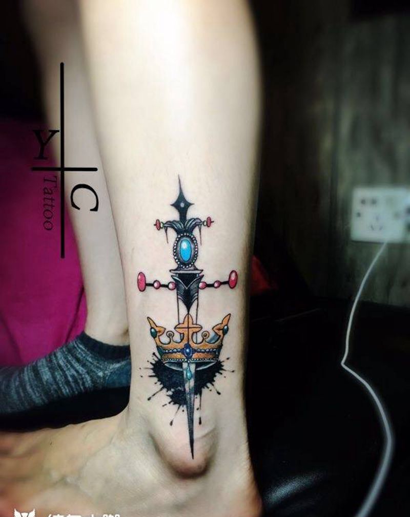 覆盖纹身图片_欧美成品腿部脚部静物原创纹身图案