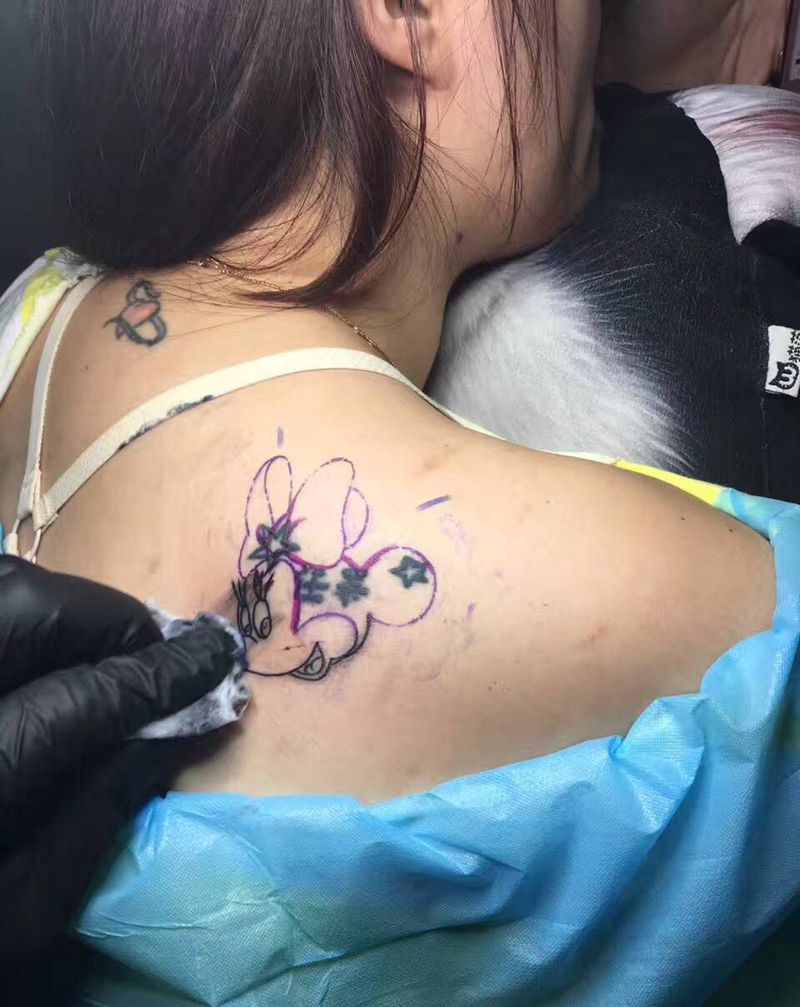 修改遮盖一部分作品纹身图片