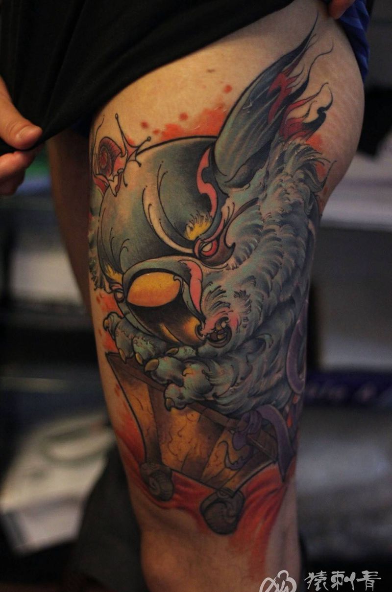 school 考拉纹身图片