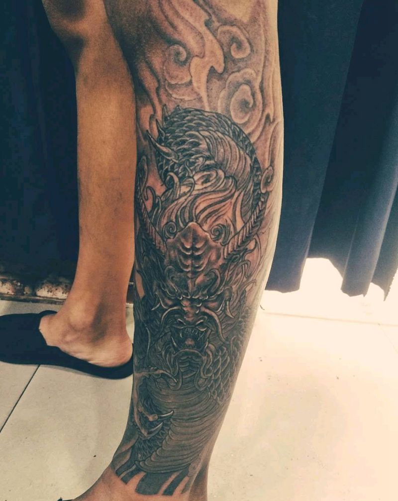 猛龙纹身图片