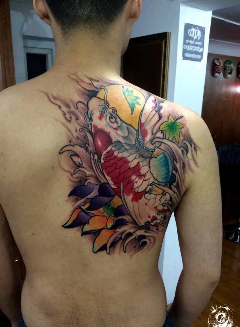 锦鲤纹身图片