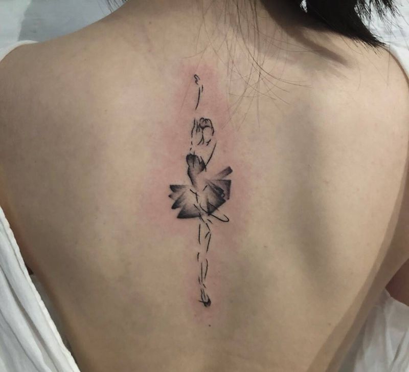 芭蕾纹身图片