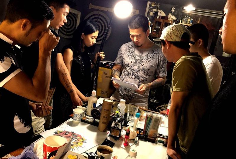 课堂小记～纹身图片_插画手稿欧美肩部手臂背部腿部写实肖像贴纸纹身图案