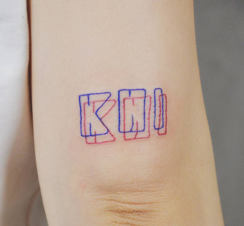 字母纹身图片_手臂纹身图案