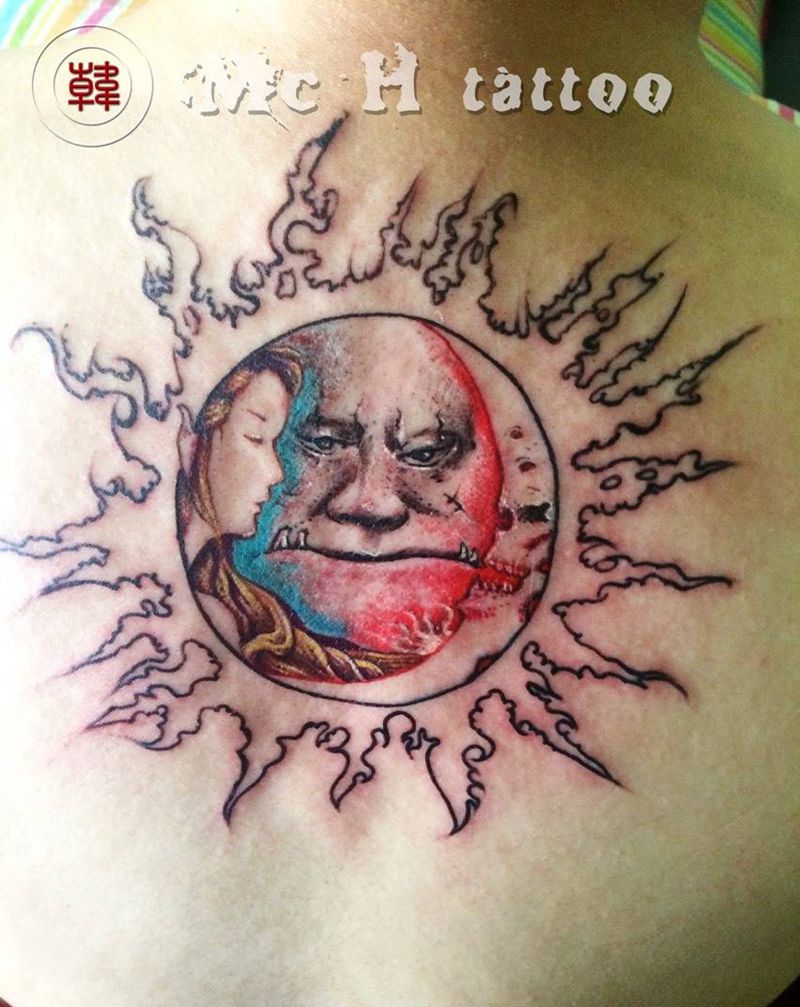 evil sun纹身图片