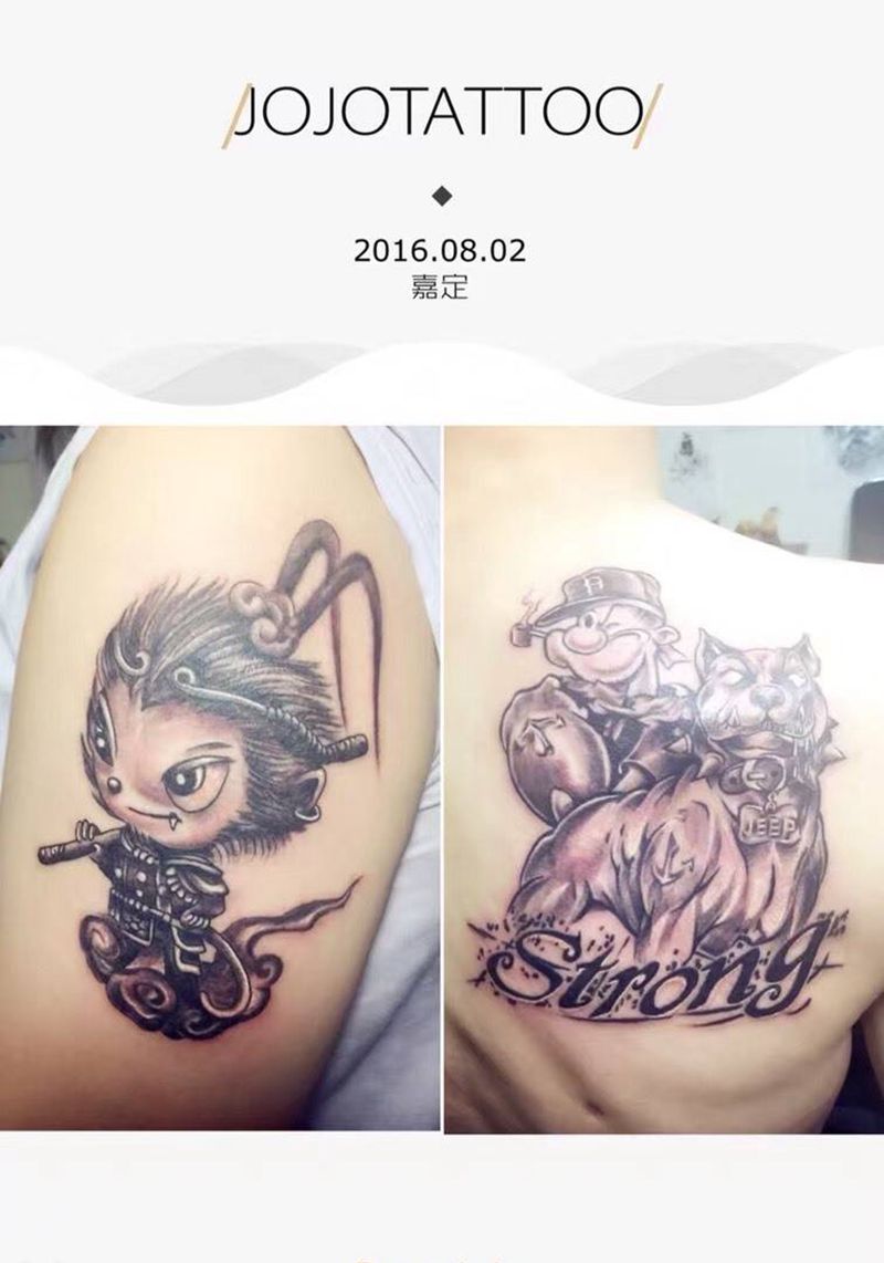 卡通小图纹身图片
