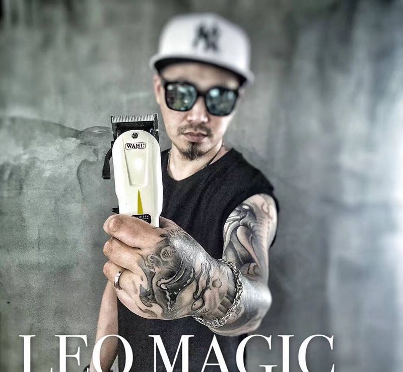 老顾客老朋友leo的秀纹身图片_成品肩部手臂手部传统国画原创动物鬼神写实纹身图案