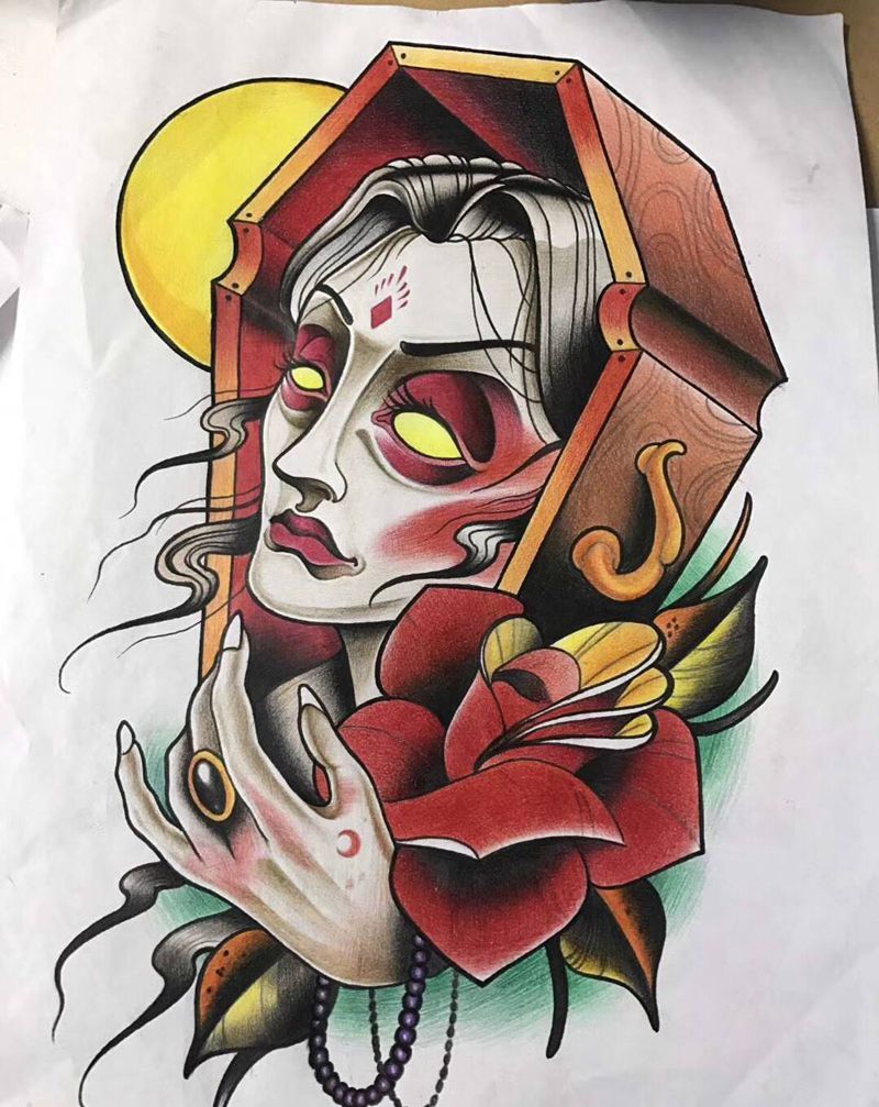 新同学小作纹身图片_手部脚部手臂腿部背部腰部肩部欧美肖像清新纹身图案