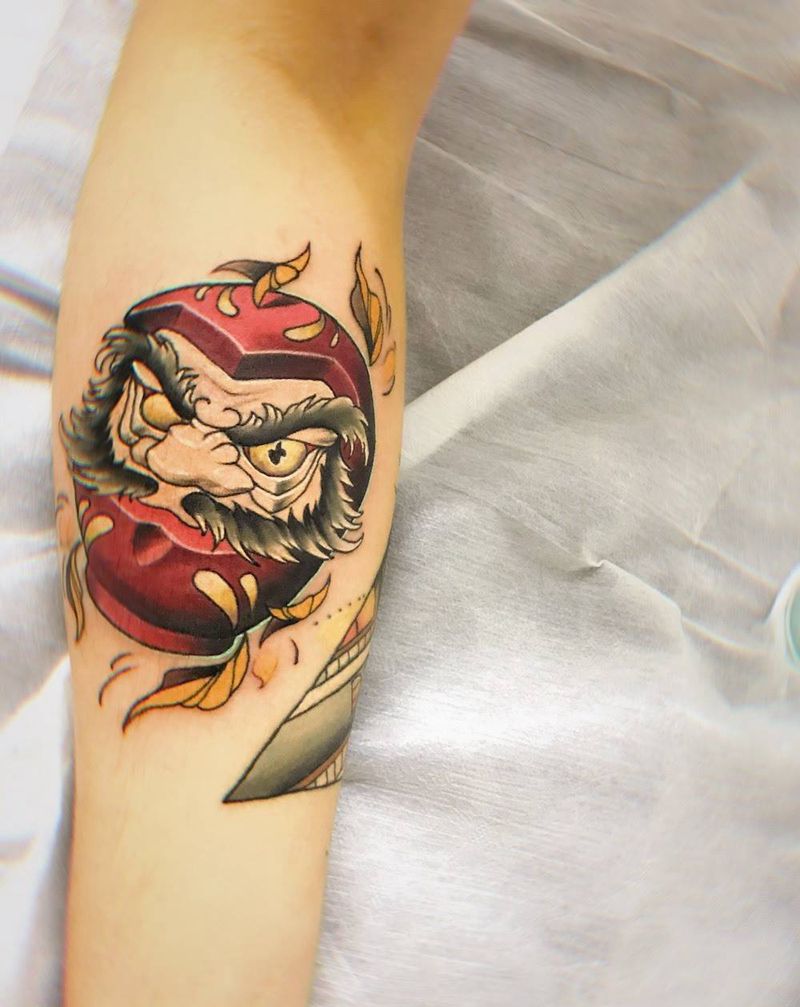 达摩蛋纹身图片