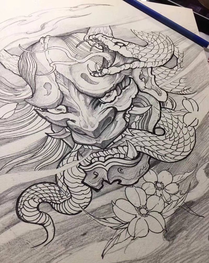 这周学员作业纹身图片_成品颈部腰部腿部欧美清新贴纸人物图腾纹身图案