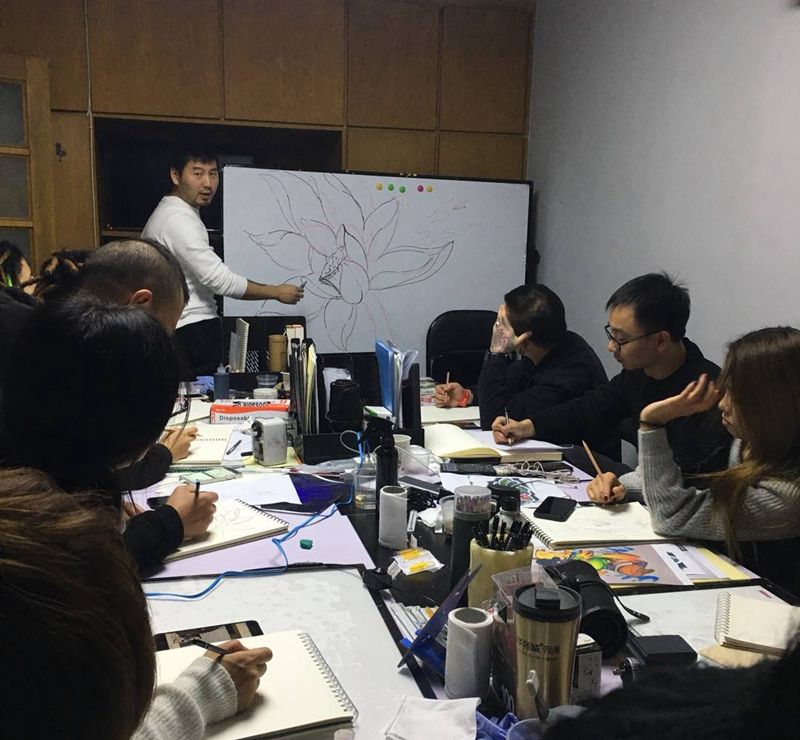 荷花教程纹身图片_手稿手部脚部手臂背部腿部肩部传统肖像人物纹身图案