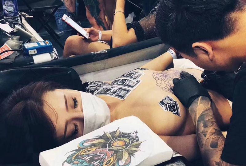 宁波展会纹身图片