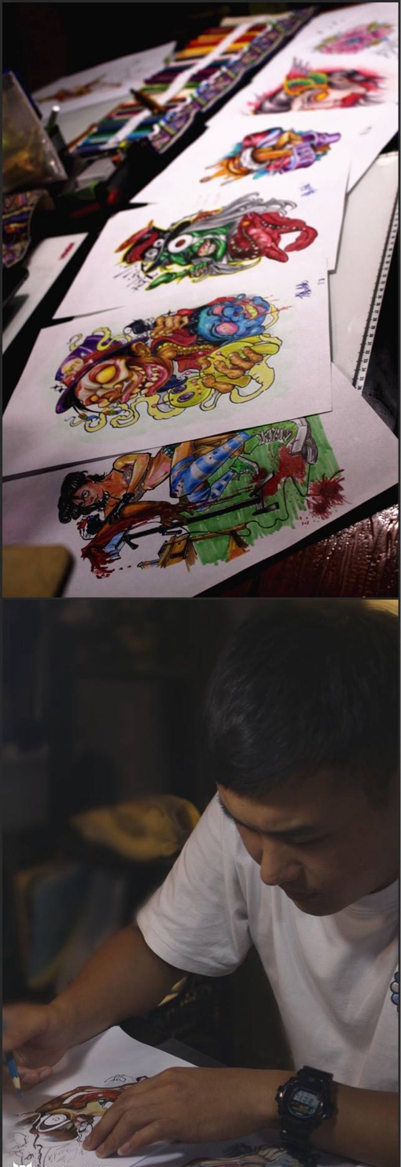 学员绘画作品纹身图片