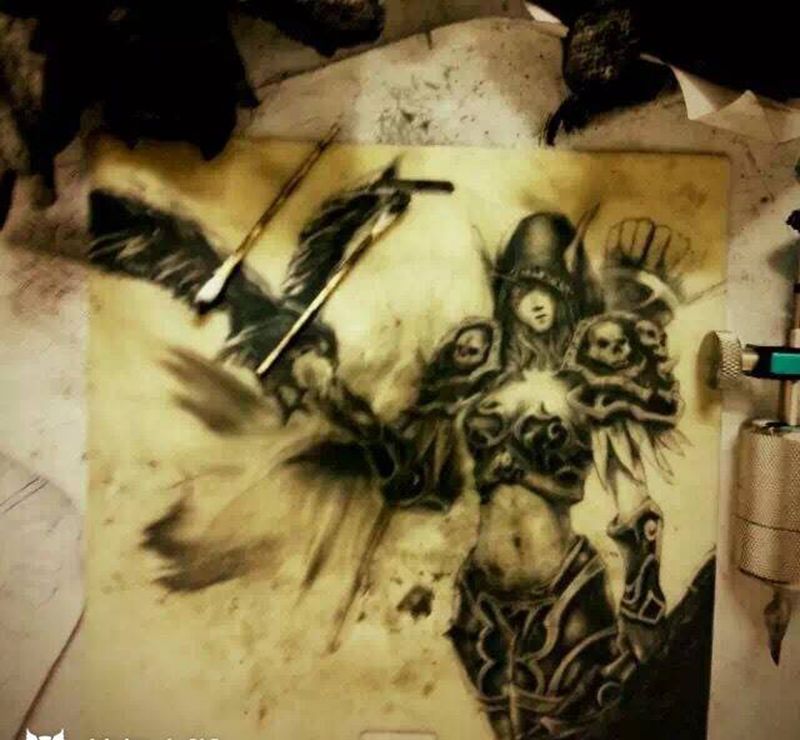 练习皮练习纹身图片