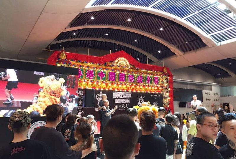 香港展会纹身图片_成品手稿颈部背部手部欧美写实人物图腾纹身图案