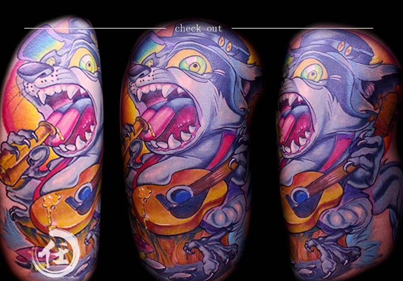 new school纹身图片_欧美写实手部腿部脚部手臂背部肩部胸部腰部纹身图案