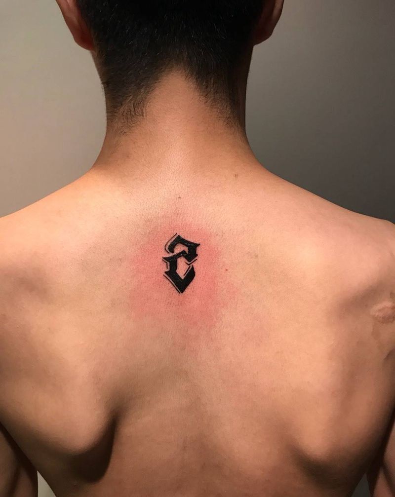 其卡诺花体字纹身图片