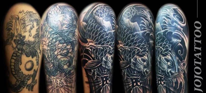 多角度展示纹身图片