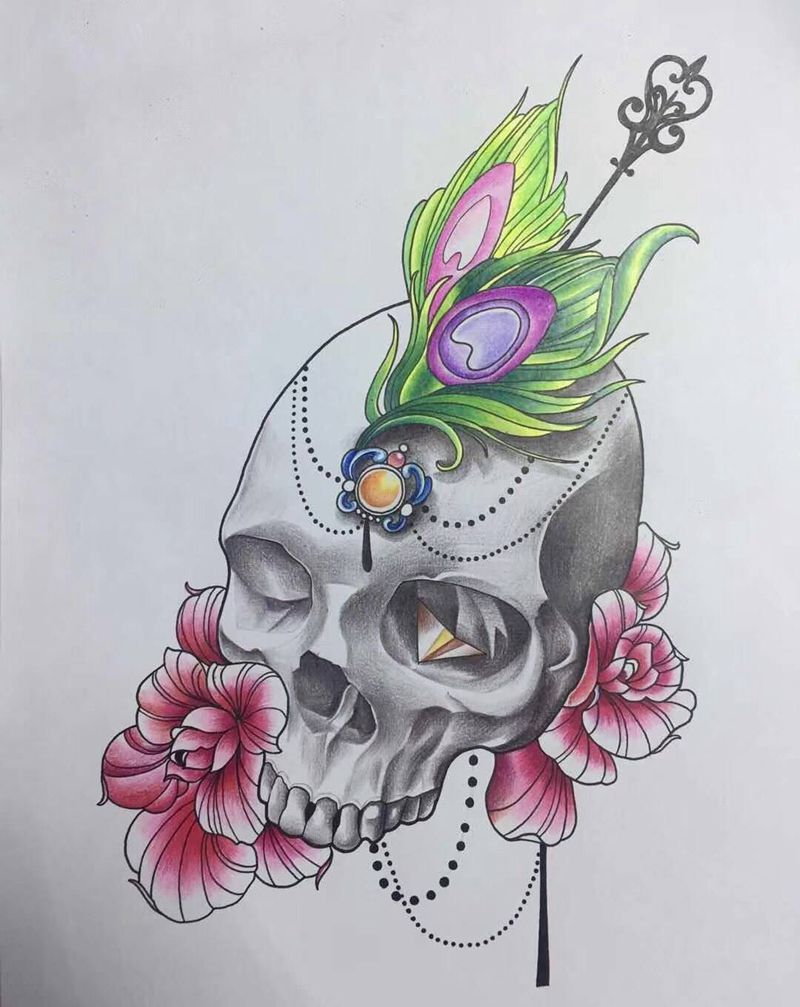 学员近期作品纹身图片_欧美传统肖像清新写实手部手臂背部腿部肩部纹身图案