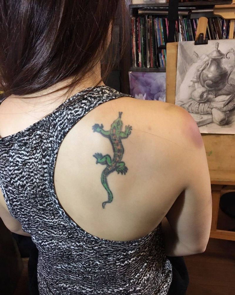 玫瑰梵花纹身图片