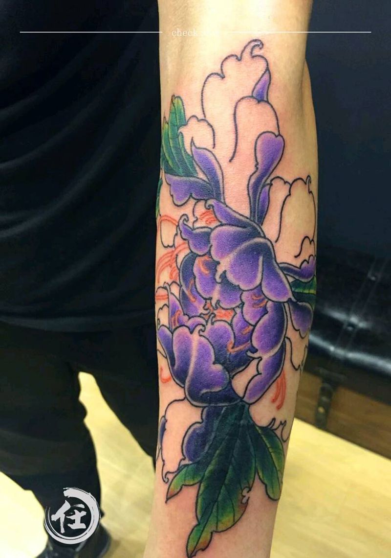 春天花会开纹身图片_手臂清新植物成品纹身图案