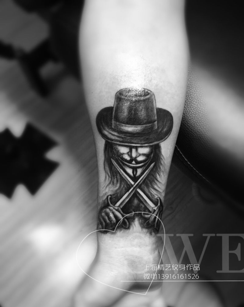 A字仇杀队纹身图片