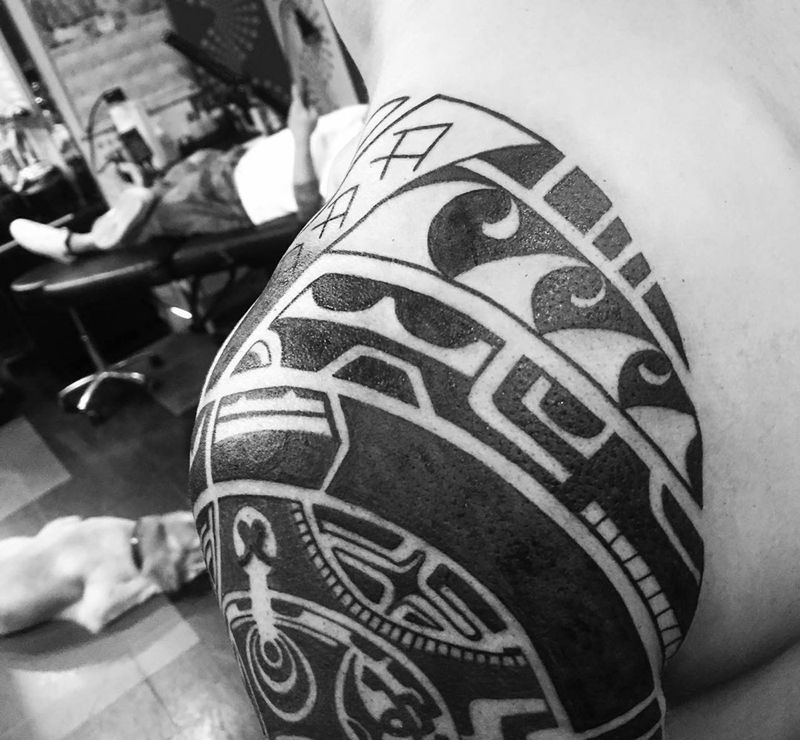 薩摩亞紋身纹身图片_成品传统图腾男孩紋身設計女孩紋身纹身图案