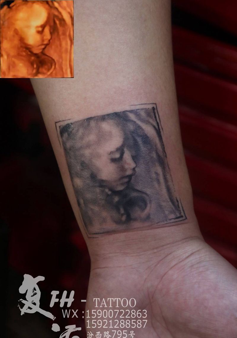 超声波写实纹身图片