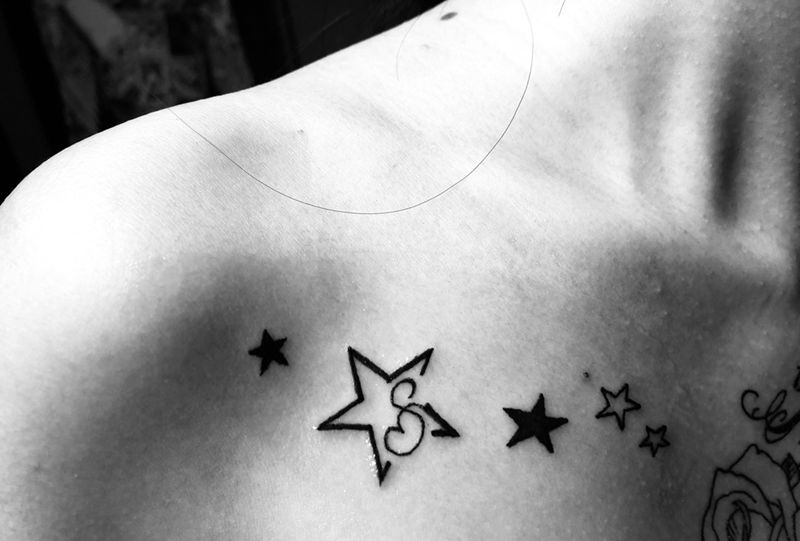 小星星纹身图片